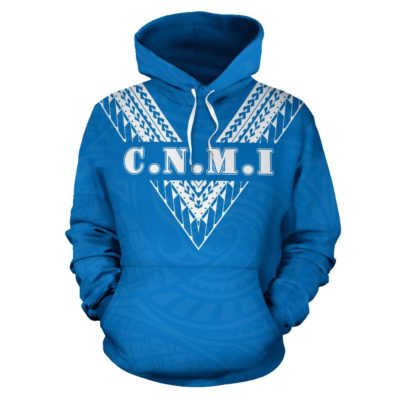Northern Mariana Islands All Over Hoodie - Polynesian Style - Bn01