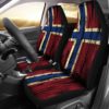 NORWAY GRUNGE FLAG CAR SEAT COVER A0