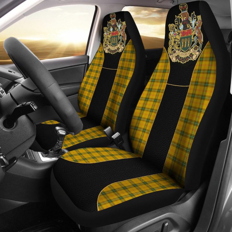 CANADA SASKATCHEWAN COAT OF ARMS GOLDEN CAR SEAT COVERS R1