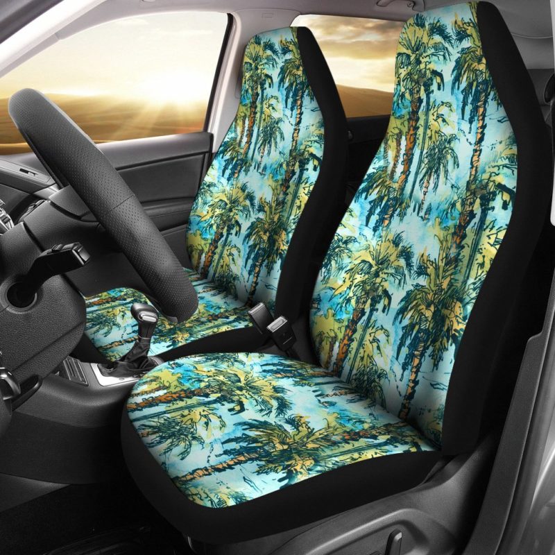 Hawaii Tropical Palm Tree Car Seat Covers J7