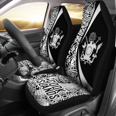 Cook Islands Polynesian Car Seat Cover - Circle Style 03 - J4