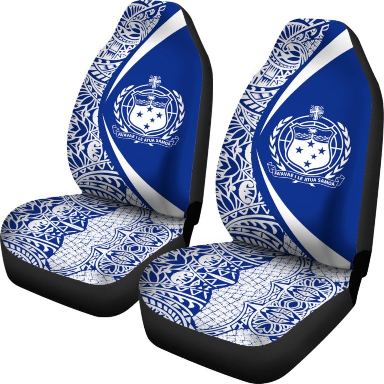 Samoa Polynesian Car Seat Covers - Circle Style - J1
