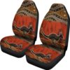 Australia Aboriginal Kangaroo Uluru Car Seat Cover A9