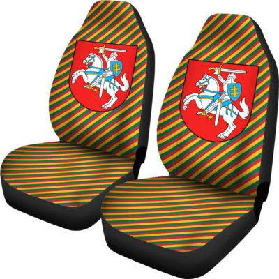 Lithuania flag pattern car seat cover TH7