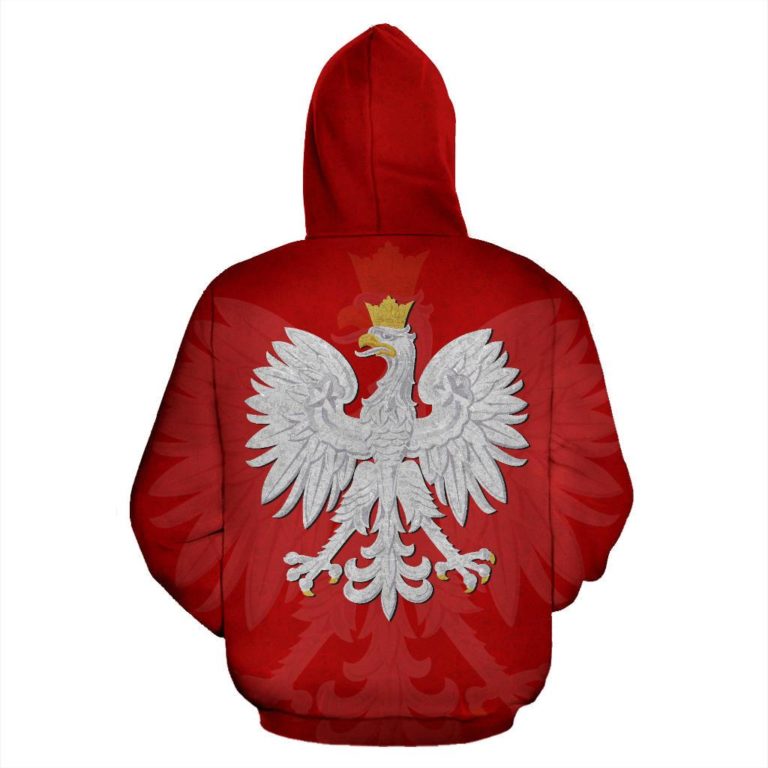 Poland Hoodie Polish Eagle Polska Walczaca - Red K4