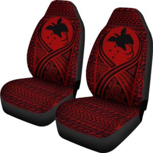 Papua New Guinea Car Seat Cover Lift Up Red - BN09