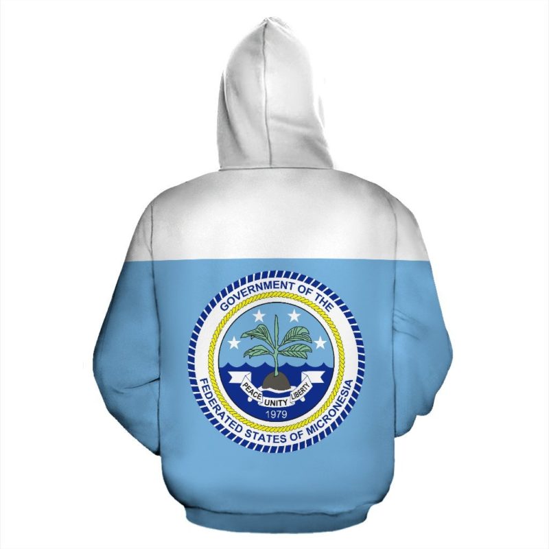 Federated States Of Micronesia Flag All Over Hoodie - Bn01