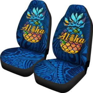 Hawaii Pineapple Aloha Tribal Car Seat Covers BN09