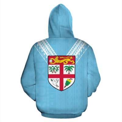 Fiji All Over Hoodie - Flag Color Sailor Style - Bn01