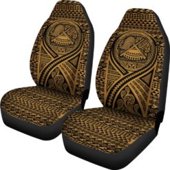 American Samoa Car Seat Cover Lift Up Gold - BN09