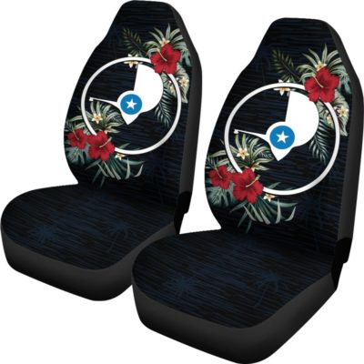 Yap Hibiscus Coat of Arms Car Seat Covers A02