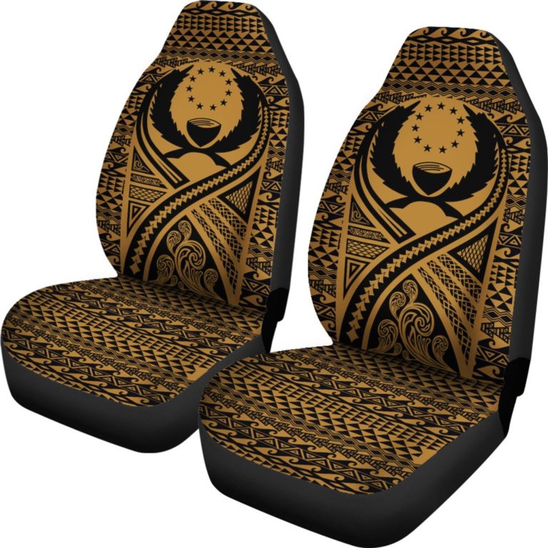 Pohnpei Car Seat Cover Lift Up Gold - BN09