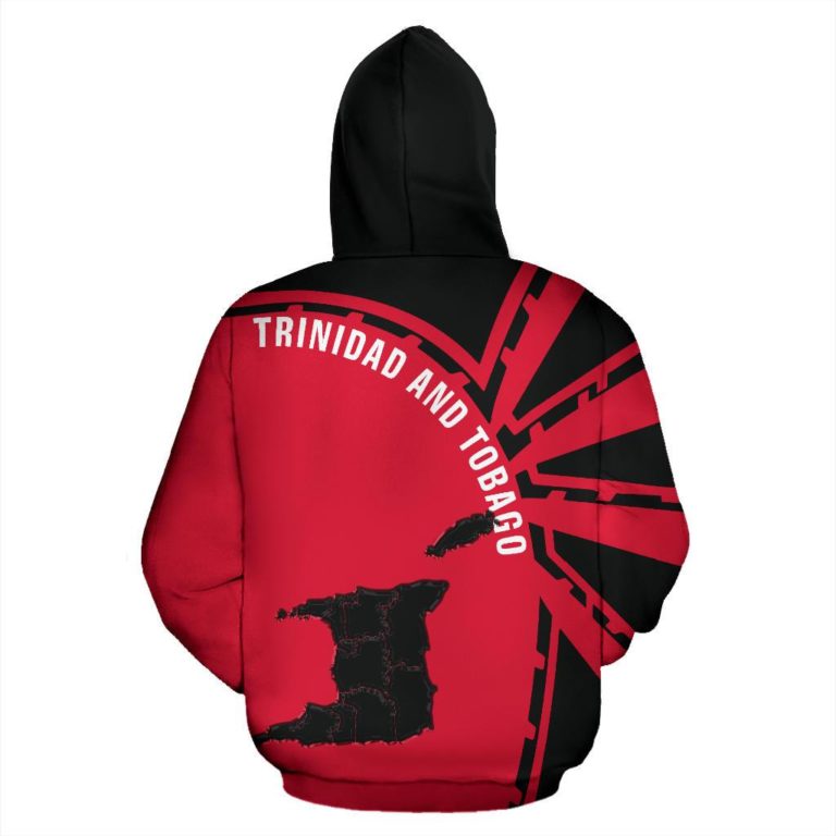 Trinidad And Tobago Zip-Up Hoodie -  Tornado 2 Style Th5