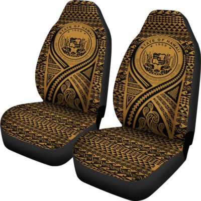 Hawaii Coat Of Arms Tribal Car Seat Covers BN09