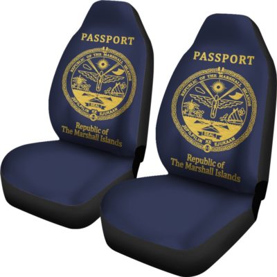 Marshall Islands Passport Car Seat Cover - BN04