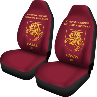 Lithuania Passport Car Seat Covers BN