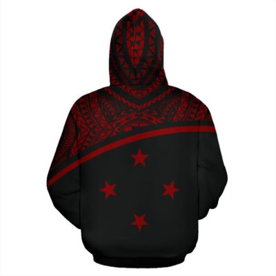 Federated States Of Micronesia All Over Hoodie - Micronesia Curve Red Style - Bn09