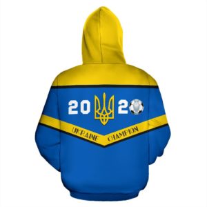 Ukraine Football Champion Euro 2020 Zip Hoodie K4