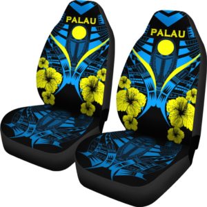 Palau Tattoo Car Seat Covers Hibiscus K7