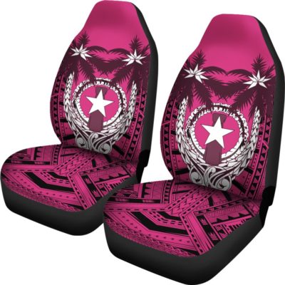 Northern Mariana Islands Coconut Car Seat Covers (Pink) A02