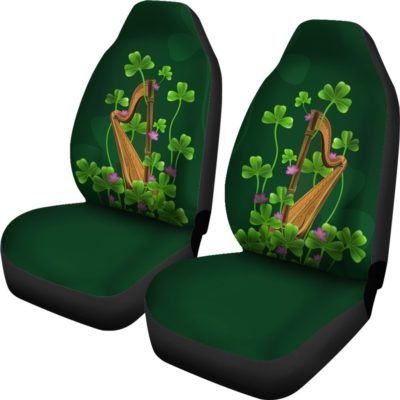 Ireland Harp and Shamrock Car Seat Covers H1