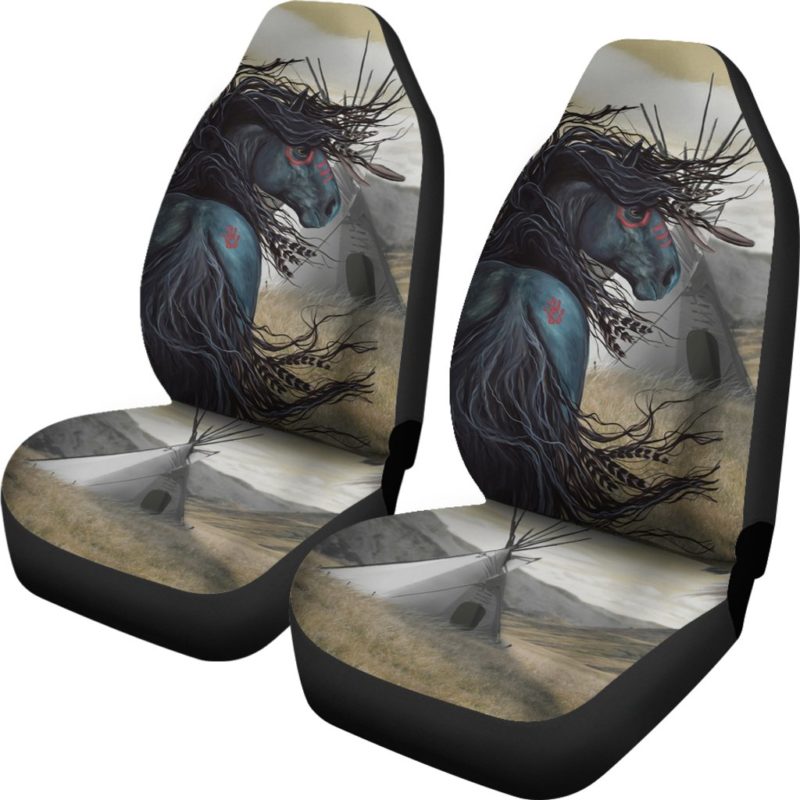 Horse Car Seat Covers - Native American - BN04