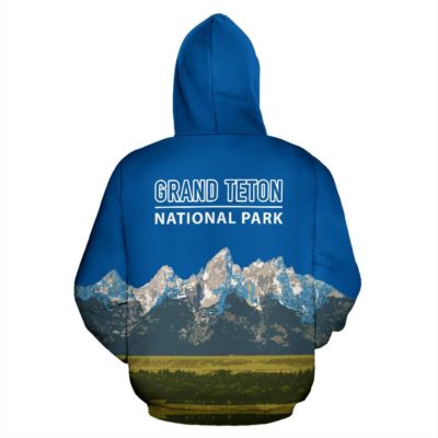 The Granite Peaks Of Grand Teton National Park Zip-Up Hoodie - BN14
