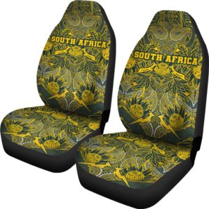 South Africa Springbok Car Seat Covers Proud Version K4