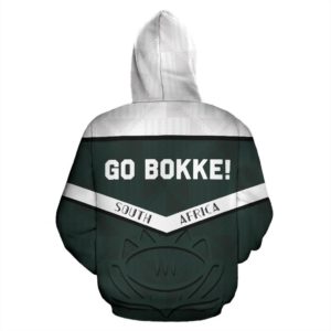 South Africa Zip Up Hoodie Springbok Champion 2019 - Go Bokke! K4