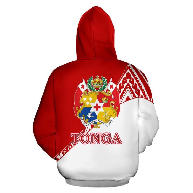 Tonga All Over Zip-Up Hoodie - Split Style - Bn01