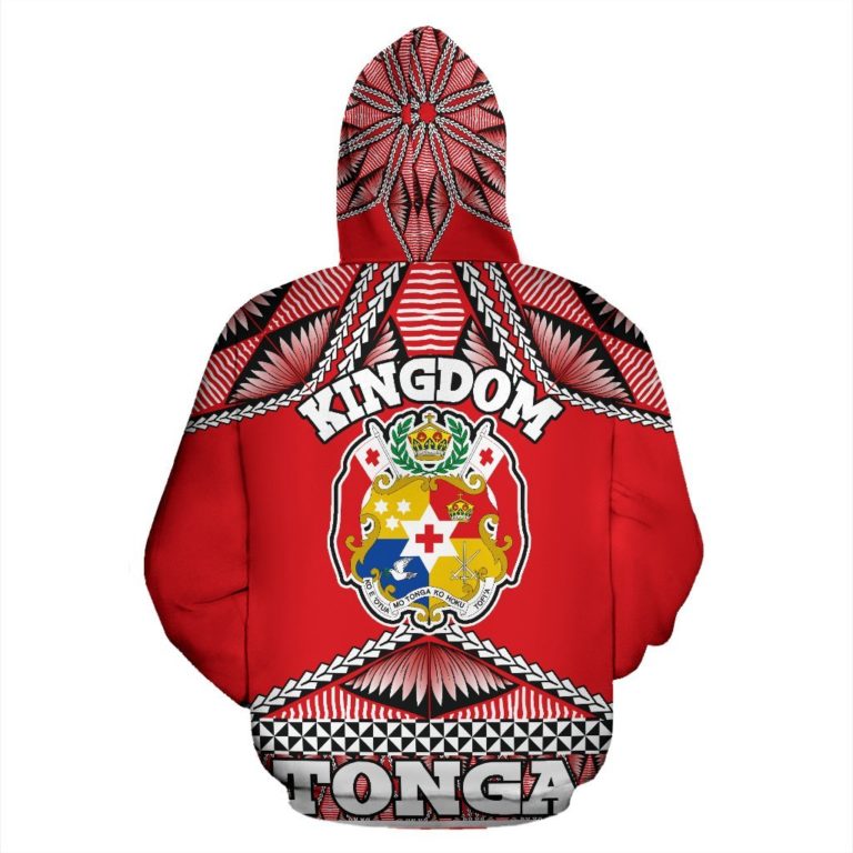 Hoodie Tonga Polynesian - Coat Of Arms - Bn12
