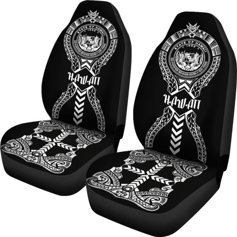 Hawaii Coat Of Arms Tribal Car Seat Covers BN04