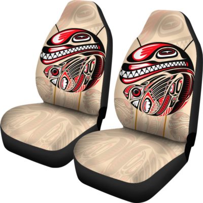 Canada Car Seat Covers - Haida Eagle And Killer Dog - BN04