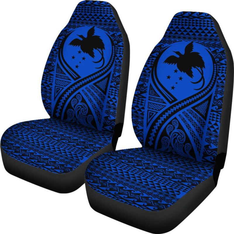 Papua New Guinea Car Seat Cover Lift Up Blue - BN09