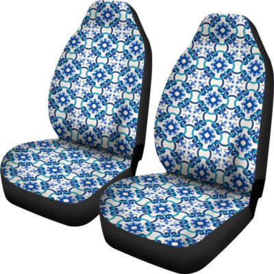 Portugal Car Seat Cover - Azulejos Pattern 07 Z3