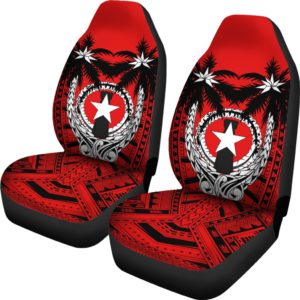 Northern Mariana Islands Coconut Car Seat Covers (Red) A02