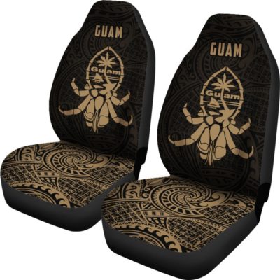 Guam Polynesian Car Seat Covers Coat Of Arms In Crab Th5