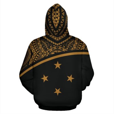 Federated States Of Micronesia All Over Hoodie - Micronesia Curve Gold Style - Bn09