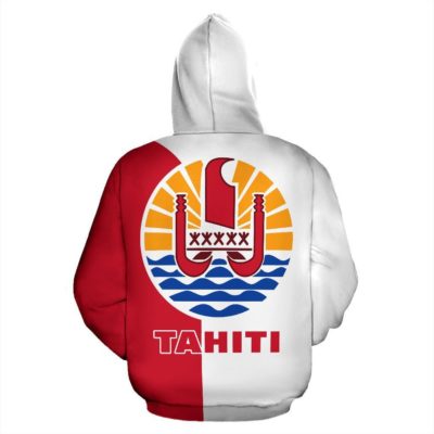Tahiti All Over Zip-Up Hoodie - Shoulder Style - Bn09