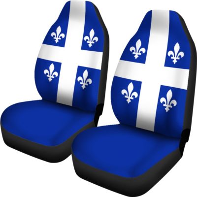 CANADA QUEBEC FLAG CAR SEAT COVERS R1