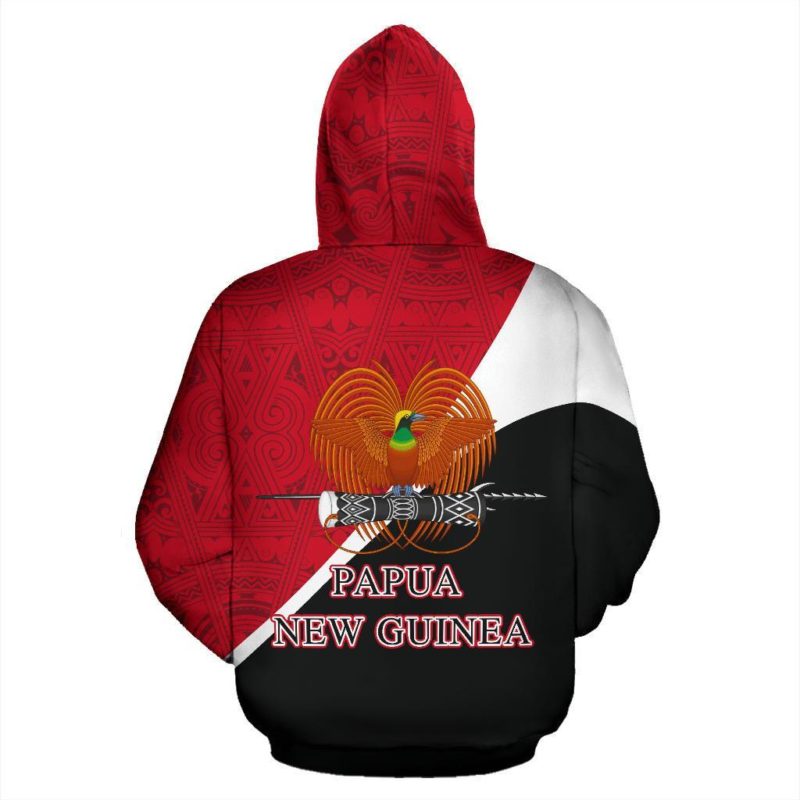 Papua New Guinea All Over Zip-Up Hoodie - Split Style - Bn01