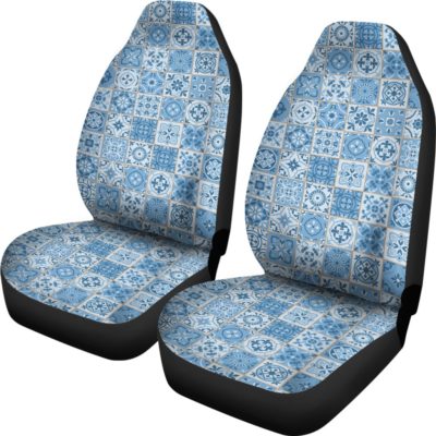 Portugal Car Seat Cover - Azulejos Pattern 08 Z3