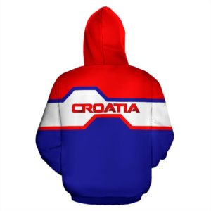 Croatia All Over Hoodie - Trapeze Version - Bn04