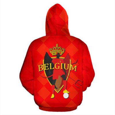 Belgium Zip Up Hoodie Red Devils Version K4