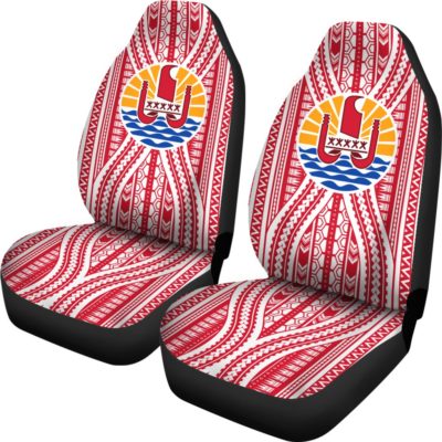 French Polynesia Flag Car Seat Covers - BN01