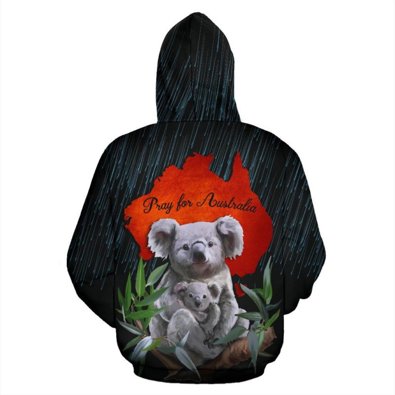 1stTheWorld Pray For Australia Hoodie Koala - Pray For Rain K4