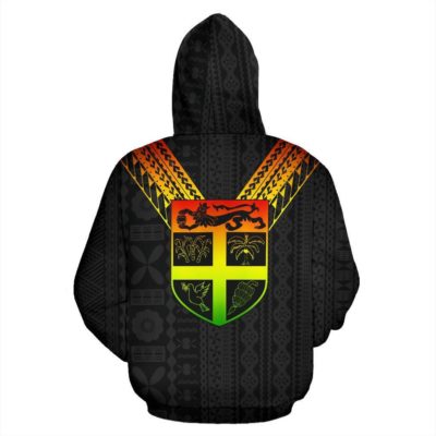 Fiji All Over Hoodie - Reggae Color Sailor Style - Bn01