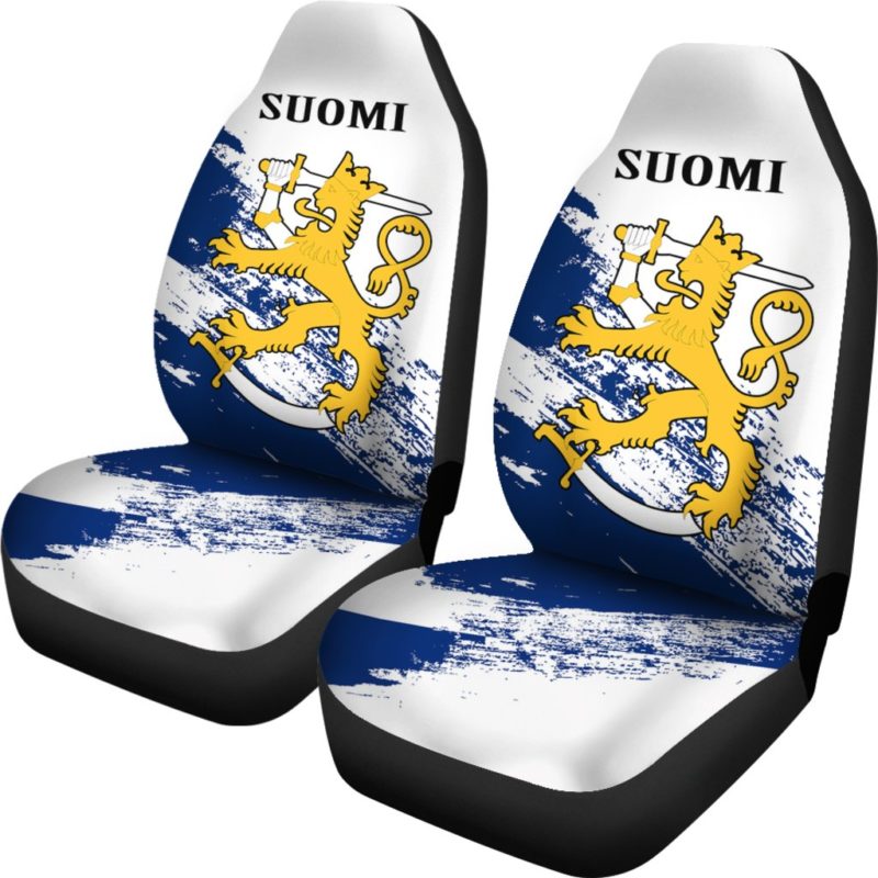 (Suomi) Finland Special Car Seat Covers (Set of Two) A7