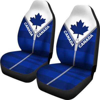 Canada In Me Blue Car Seat Covers Zipper Style K52