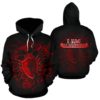 Albania All Over Hoodie - Bloody Style - Bn01